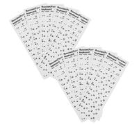 BESPORTBLE Lot de 10 Autocollants pour Clavier Russe Fond Blanc Mat Lettres Cyrilliques Noires Compatibles Claviers PC et Portables Stickers Transparents Solide pour Adaptation D’Ordinateur