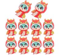 BESPORTBLE Lot de 10 Ballons Gonflables Serpent Rouge en Plastique pour Décoration Nouvel An Chinois et Fête du Printemps Accessoire Anniversaire Original et Figurine Zodiacale Festive
