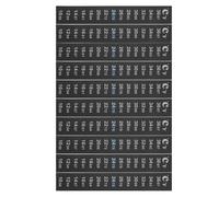 BESPORTBLE Lot de 10 Bandes Thermométriques Adhésives LCD 10-36°c pour Aquarium, Autocollants Thermosensibles de Surveillance Température, Indicateurs Couleur pour Usage Intérieur et Bassin