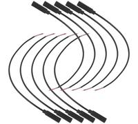 BESPORTBLE Lot de 10 Câbles Audio Mono 35 MM Connecteur Jack Femelle Câble d'Extension Tressé pour Casque Filaire Cordon de Connexion pour Haut-Parleurs et Écouteurs Réparation Audio à