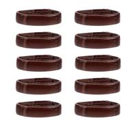 BESPORTBLE Lot de 10 Créoles de Montre en Cuir Véritable 20Mm Anneaux de Remplacement Résistants à L’Usure Accessoires pour Bracelet de Montre Portable Couleur Marron Foncé Usage