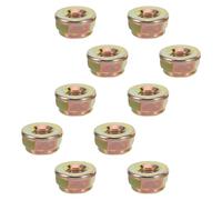 BESPORTBLE Lot de 10 Écrous à Filetage Gauche M10, Accessoires pour Boîtier de Lame de Coupe, Kit D'écrous de Fixation de Lame pour Tondeuse à Gazon Fujiwa, Pièces de Rechange pour