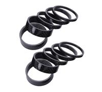 BESPORTBLE Lot de 10 Entretoises De Guidon De Vélo en Fibre De Carbone pour Potence De Vélo Coniques Noires