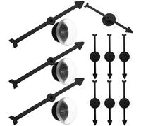 BESPORTBLE Lot de 10 Flèches à Ventouse Noires 10 CM pour Jeux de Société, Indicateurs de Platine en Plastique Légers et Fixes, Accessoires Pratiques pour Jeu Éducatif et Animation en Classe