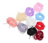 BESPORTBLE Lot de 10 Paires de Lacets Ruban Plats en Organza 1,2 M pour Chaussures Femmes, Lacets Colorés Larges pour Baskets, Accessoires Légers et Résistants Adaptés aux Baskets