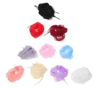 BESPORTBLE Lot de 10 Paires Lacets Ruban Plats pour Baskets Femme, Longueur 1,2 M, Lacets Larges en Organza Couleur Variée, Accessoires pour Chaussures de Mariage et Usage Quotidien