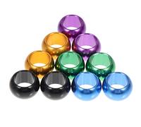 BESPORTBLE Lot de 10 Pattes en Aluminium pour Pigeon Voyageur Accessoire Léger pour Pigeon Pied sans Texte De 8 Mm pour La Gestion des Pigeons