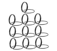 BESPORTBLE Lot de 10 Porte-Cartes de Placement à Pince en Métal Noir Support pour Fiches Mémo Double Couche Rond Porte-Noms de Table Polyvalent pour Mariage et Événements Spéciaux