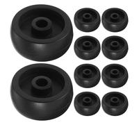 BESPORTBLE Lot de 10 roulettes pour Tapis de Course et appareils de Fitness : roulettes de 48 mm pour Tapis de Course et systèmes de Gym à Domicile - Mobilité aisée et Fonctionnement Fluide.