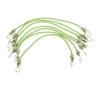 BESPORTBLE Lot de 10 Sangles Élastiques Mini avec Crochets, Corde Extensible Verte 25 Cm, Fixation Bagages et Vélo, Accessoire Voyage Polyvalent, Compact et Résistant