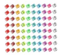 BESPORTBLE Lot de 100 Anneaux Colorés pour De Pigeon Outil De Distinction Solide Aluminium Petite Taille Identification des Oiseaux pour Pigeons Et Volailles Éleveurs