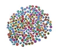 BESPORTBLE Lot de 100 Cabochons Œil de Dragon Multicolores 12Mm pour Bijoux DIY Cristal Réfléchissant Coloré Décoration
