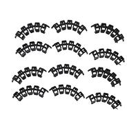 BESPORTBLE Lot de 100 Clips De Support pour Plantes Tomates, Pinces à Brindilles en Plastique Noir 6 Sections, Fixation Tiges pour Jardinage Extérieur, Protection Anti-Brisure Et Maintien Solide