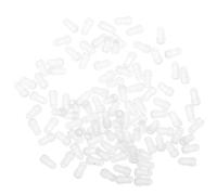 BESPORTBLE Lot De 100 Manchons De Protection Pour Aiguilles Auriculaires En Résine Transparente Pour Piercing Au Nez Et Boucles D'Oreilles