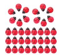 BESPORTBLE Lot de 100 Mini Coccinelles en Résine, Accessoires Décoratifs Nano pour Micro-paysages et Jardin DIY, Figurines D’Animaux Miniatures Lumineuses pour Décoration Intérieure