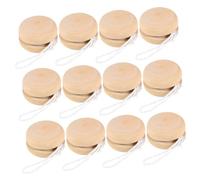 BESPORTBLE Lot de 12 Balles de Yo-yo en Bois Non Peintes pour Garçon et Filles, Taille Portable, Jouets Créatifs à Peindre, Jouet Éducatif en Bois Naturel, pour Activités Manuelles
