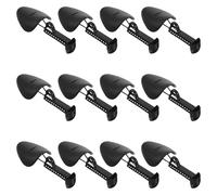 BESPORTBLE Lot de 12 Embauchoirs Réglables en Plastique Noir, Taille Grosse pour Hommes - Support pour Maintien et Élargissement des Chaussures, Embauchoirs de Soutien pour Bottes,