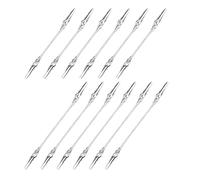 BESPORTBLE Lot de 12 Pinces Crocodile Double Tête pour Porte-Photos et Porte-Mémos Clips Métalliques Argentés 4 et 5 Pouces Accessoires Polyvalents pour Décoration Mariage et Bureau