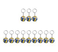 BESPORTBLE Lot de 12 porte-clés de volleyball pour adolescentes et filles - d'anniversaire - Natacion - Accessoires - Mini balles de sport - Porte-clés de volley-ball - de volley-ball