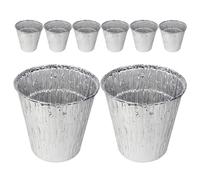 BESPORTBLE Lot de 12 Sacs récupérateurs de Graisse pour seaux : Seau Profond jetable en Aluminium - récupérateur de Graisse pour Barbecue, Camping et Cuisine (argenté)