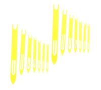 BESPORTBLE Lot de 14 Aiguilles À Filet Navettes De Réparation pour Filets De Pêche Accessoires De Réparation Outil De Fixation Jaune