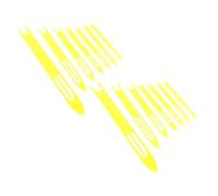 BESPORTBLE Lot de 14 Aiguilles À Tricoter pour Filets De Pêche pour Réparer Les Filets De Pêche Jaunes