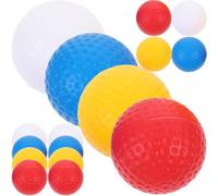 BESPORTBLE Lot de 16 balles de golf colorées en plastique creux, petites balles d'entraînement de golf en vol limité, balles d'entraînement de golf pour la maison, le jardin (41 mm)