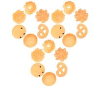 BESPORTBLE Lot de 18 Biscuits Factices Réalistes en PVC, Modèle de Cookie pour Décoration, Accessoire Photo et Vitrine