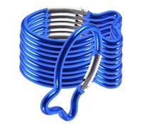 BESPORTBLE Lot de 18 mousquetons en Alliage : Clips de sécurité pour Le Camping et l’Escalade - mousquetons Multifonctions - Boucle de sécurité pour la randonnée, Porte-clés - Boucle de