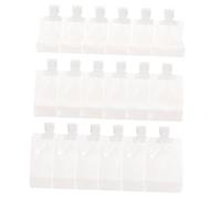 BESPORTBLE Lot de 18 Sacs De Lotion Accessoires De Lotion Pochettes De Voyage À Usage Quotidien Sacs sous Vide Transparents Pliables Fourre-Tout Alimentaire Bouteilles De Toilette De