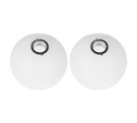 BESPORTBLE Lot de 2 Abat-Jours Ronds G9 en Plastique Incassable Blanc Laiteux Ø100 MM Diffuseur de Lumière Douce Suspendre et Luminaire Intérieur Protection Sécurisée pour Ampoule G9