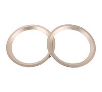 BESPORTBLE Lot de 2 Anneaux de Haut-parleur Décoratifs 16,5 Cm, Plastique Couleur Dorée, Entretoises pour Caisson de Basses et Tweeters, Amélioration Acoustique pour Système Audio Intérieur,