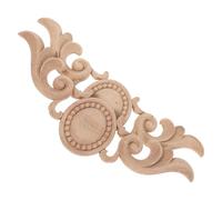 BESPORTBLE Lot de 2 Appliques en Bois Sculpté 33X10 CM Décorations Murales et Meubles Ornements Floraux Européens Incrustations Décoratives pour Cadres et Portes Style Classique et