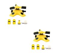 BESPORTBLE Lot de 2 Arroseurs Automatiques Rotatifs à 360° pour Jardin, avec Raccord de 1/2 Pouce, pour Pelouse Et Jardinage.