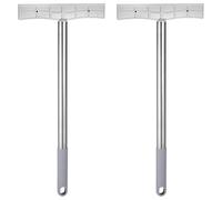 BESPORTBLE Lot de 2 Barres de Signalisation en Acier Inoxydable, Supports de Pancartes Multifonctionnels pour Élections, Manifestations, Défilés Et Événements Sportifs