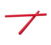 BESPORTBLE Lot De 2 Bâtons De Rythme en Bois Rouge pour Garçon Et Filles, Instruments Percussion Éducatifs, Bâton Lummi, Adaptés à Maternelle Et Activités Musicales Scolaires