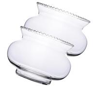 BESPORTBLE Lot de 2 Bols Décoratifs en Verre à Bords Floraux pour La Maison Et Le Bureau