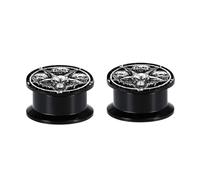 BESPORTBLE Lot de 2 Boucles d'Oreilles Fantômes 10 MM Clous d'Oreille Cool en Matériau Sûr Bijoux d'Écartement pour Oreilles Percées Accessoires Stylés pour Look Unique