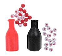 BESPORTBLE Lot de 2 Bouteilles à secouer en Plastique pour Billard - Accessoires de Billard mélangeur de Boules avec Billes de comptage - Gobelet Shaker, équipement Essentiel pour Le en intérieur