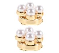 BESPORTBLE Lot De 2 Boutons De Manchette Décoratifs En Forme De Fleur En Alliage Doré Pour Smoking Pour Femme