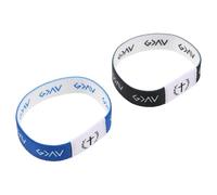 BESPORTBLE Lot de 2 Bracelets Bibliques Élastiques Versets Inspirants Couleurs Bleu-Blanc et Noir-Blanc Bracelets Chrétiens Portables pour Hommes et Femmes pour Événements Religieux et