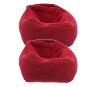 BESPORTBLE Lot de 2 Bracelets Lestés Ajustables pour Chevilles Paquet de Sable Rouges 2 Pcs Poids d'Exercice pour Renforcement Musculaire Course et Fitness à Domicile Accessoires Fitness