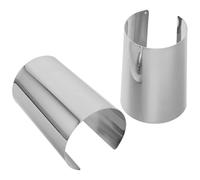 BESPORTBLE Lot de 2 Bracelets Manchettes Larges Argentés Ouverts pour Femme - Bracelet Jonc Vintage Punk en Métal Argenté Effet Scénique Lumineux Accessoire pour Spectacle et Performance