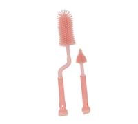BESPORTBLE Lot De 2 Brosses à Biberon Pour Bébé En Silicone Et Plastique Pp, Manche Long, Tête Douce Et Flexible, Nettoyant 360° Pour Biberons, Tétines Et Tasses, Suspendues, Usage Quotidien