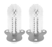 BESPORTBLE Lot de 2 Brosses à Succion Transparentes pour Tortues, Brosse à Ventouse pour Nettoyage Doux de Coquille, Poils Spéciaux, Adaptées à Toutes Tailles de Tortues, Accessoire