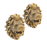 BESPORTBLE Lot de 2 Buses Murales en Résine Forme Tête de Lionceau 6,5x5x4 Cm pour Fontaine de Jardin, Jet d'eau Décoratif Extérieur, Buse de Fontaine Murale pour Petit Bassin et