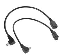 BESPORTBLE Lot de 2 Câbles Micro USB à Angle Droit 90° Mâle vers Femelle Câble Court de Chargement et Transfert de Données Adaptateur Micro USB Compatible Appareils Mobiles Durabilité