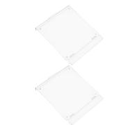 BESPORTBLE Lot de 2 Caches Protecteurs Transparents pour Thermostat de Climatisation Centrale Type 86 Plaques de Recouvrement en Plastique Anti-contact Tactile, Accessoire pour Panneau