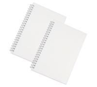 BESPORTBLE Lot de 2 Cahiers de Brouillon à Spirale en Pp Minimalistes Pages Lisses pour Écriture Fluide, pour Journal Intime et Usage Quotidien