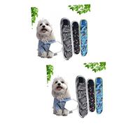 BESPORTBLE Lot de 2 Couches Réutilisables pour Petits Chiens Mâles Et Femelles en Coton Respirant 3 Pièces